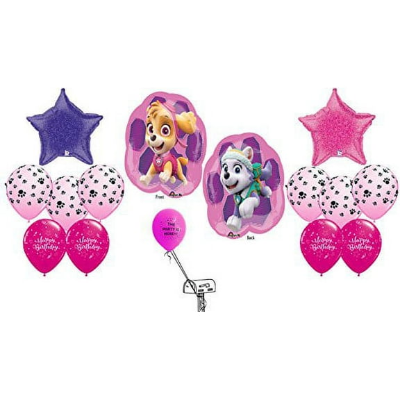 Girls Paw Patrol Happy Birthday Balloon Bouquet
