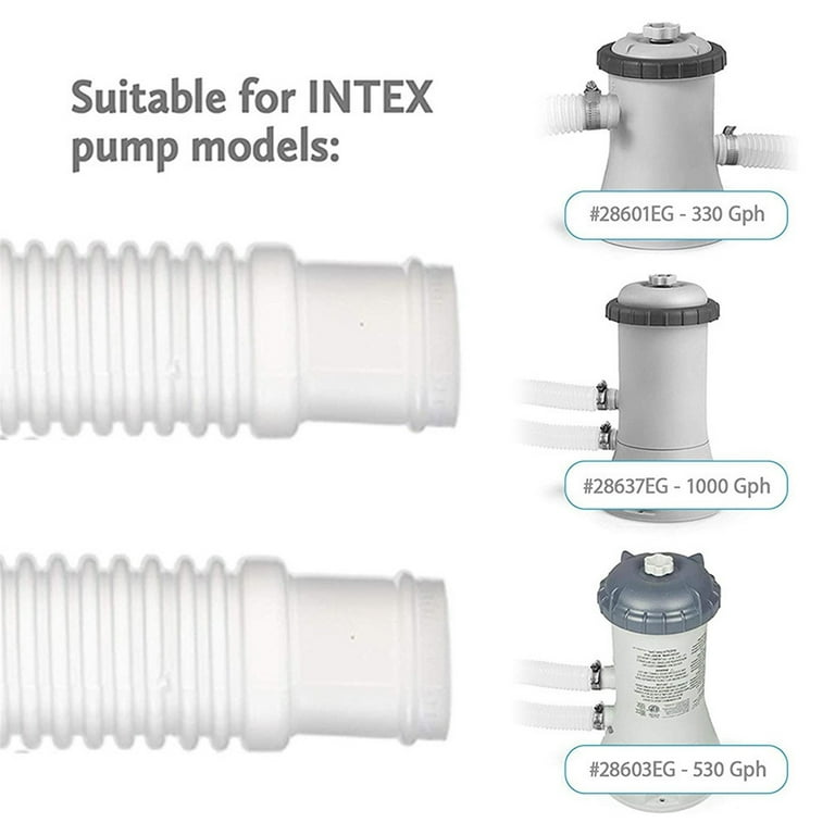 2 Pcs Pool Sand Filter Pump Hose 15.8 Inch Pool Pump Hosesalt Water Pump Hoses For Filter Pumps