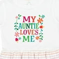thumbnail image 4 of Inktastic My Auntie Loves Me Girls Girls Toddler Dress, 4 of 5