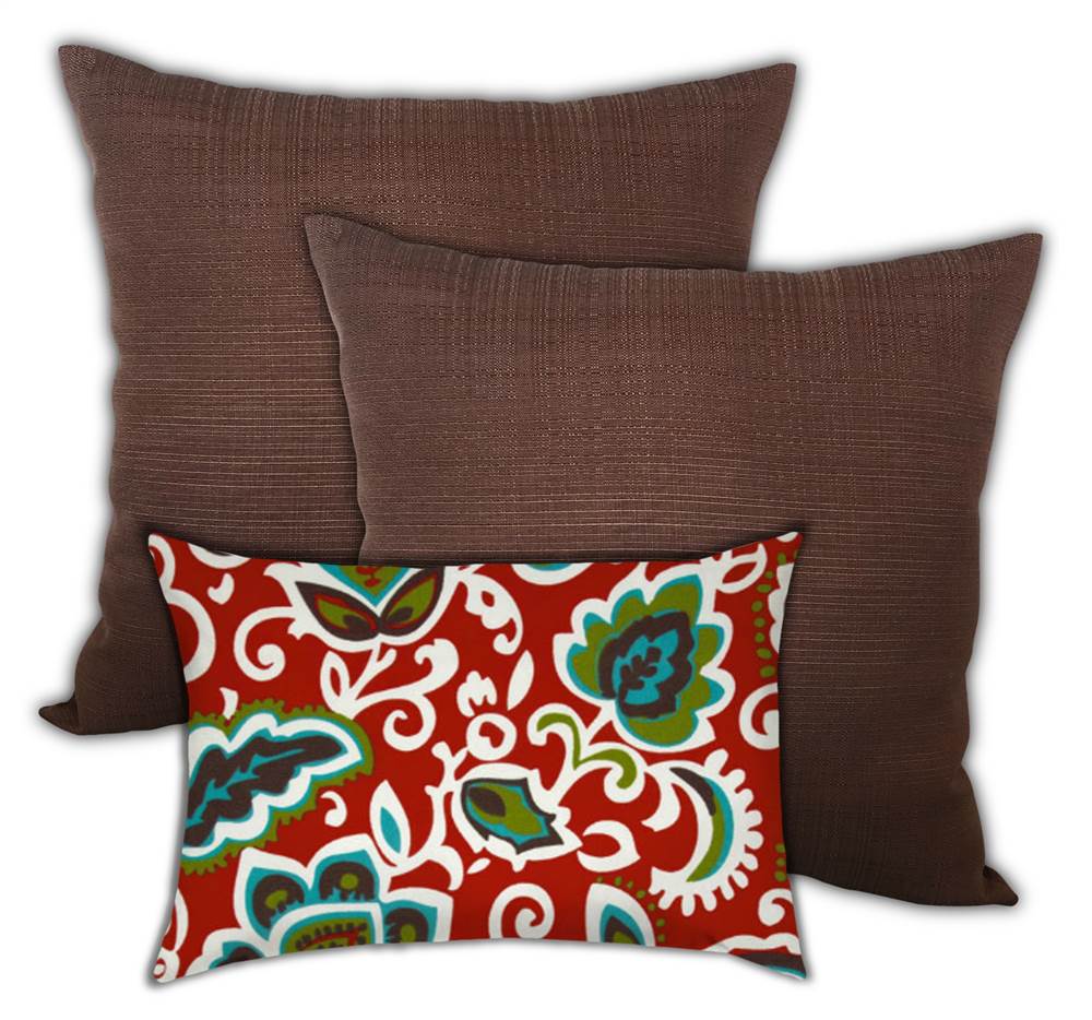 3Pc Mexican Candy Indoor/Outdoor Pillow Set