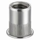 thumbnail image 5 of Nut 100Pcs 1/4In-20UNC Stainless Steel 304 Finish Flat Head Rivnut Threaded Insert Nut Knurled Body, 5 of 5