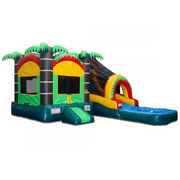 14 Feet Tropical Combo Jumpers with Pool by Bouncer Depot