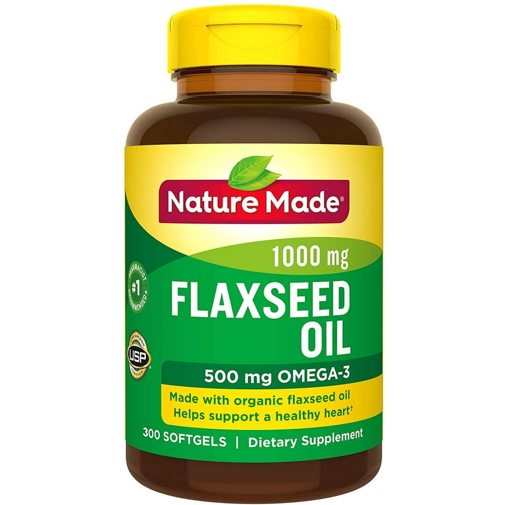 Nature Made 1,400mg Flaxseed Oil Liquid Softgels, 300 ct.