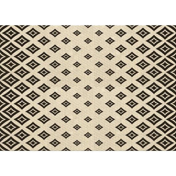 Ahgly Company Indoor Rectangle Patterned Coffee Brown Area Rugs, 2' x 5'