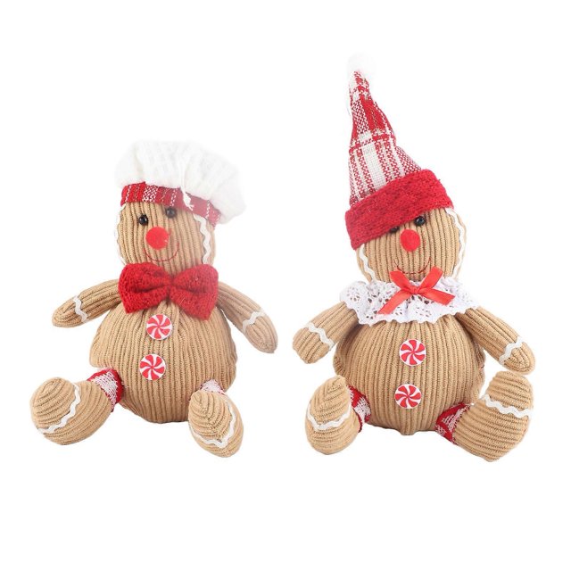 Gingerbread Plush Stuffed Toy Gingerbread Man Plush Toys Christmas Decor
