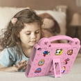thumbnail image 6 of Cowithday Kids Case for Walmart ONN 10.1 Inch Tablet Gen 3 2022(Model:100071485), EVA Dropproof Handle Kids Friendly Rugged Lightweight Child Cover for Walmart Onn 10.1 Inch 3nd Gen Tablet, Pink, 6 of 7