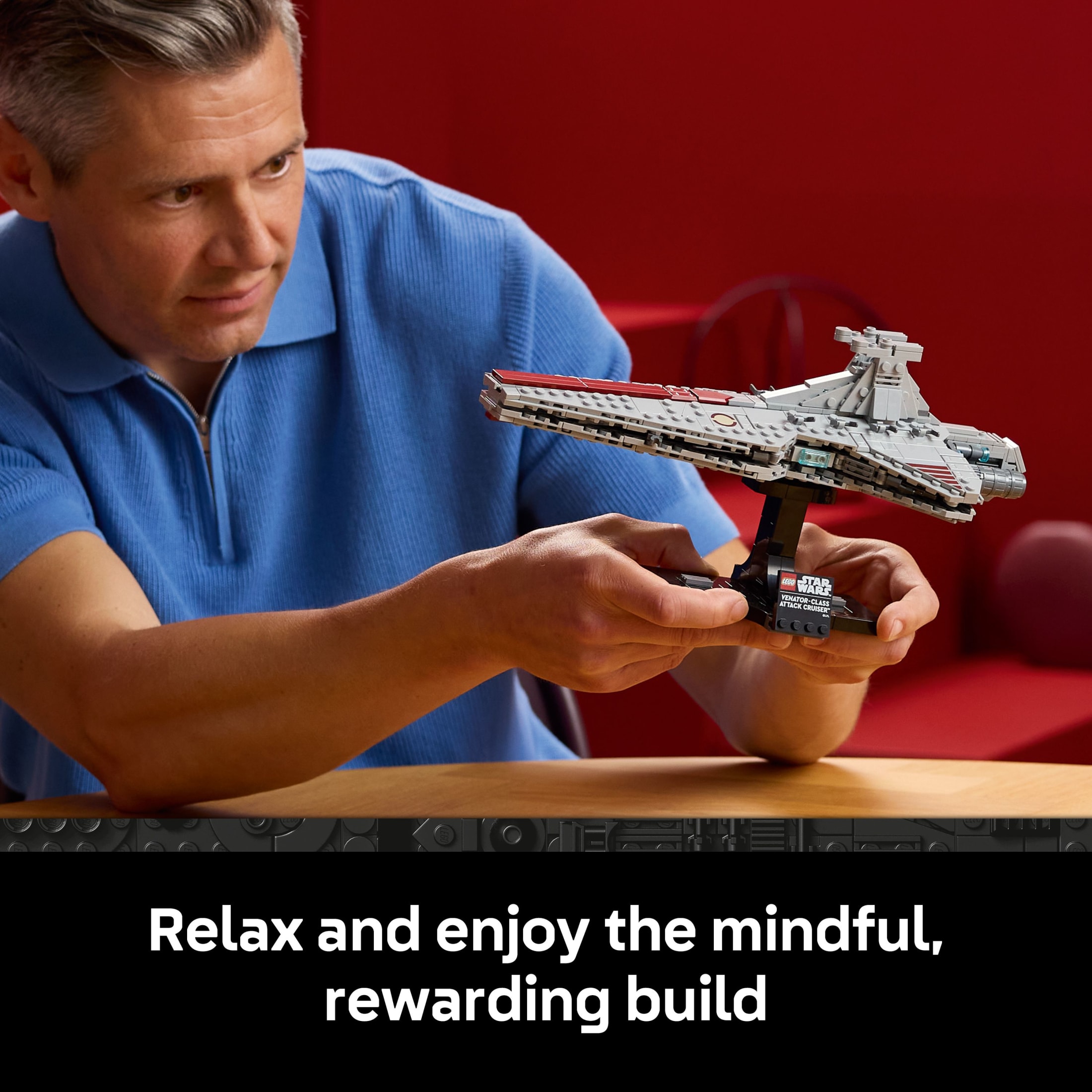 LEGO Star Wars Crucero de ataque clase Venator, set de construcción para adultos, hombres y mujeres, mayores de 18 años - coleccionable de película y decoración para oficina, dormitorio o estantería - idea de regalo para cumpleaños - 75441 4