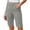 Gray, variant on Admvng Womens Stretch Twill Shorts Plus Size Casual Work Office Bermuda Shorts