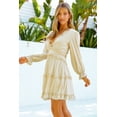 thumbnail image 4 of a.Jesdani Elegant V-Neck Ruffle Dress | Open Back Flair, 4 of 8