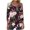 D-Wine, variant on CLOISE 3/4 Sleeve Tops for Women with Crew Neck Shirts Ruched Loose Paw Pullover Pleated Trendy Fall Tunic Clothes Wine 2XL
