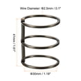 thumbnail image 2 of Unique Bargains 1.18' Dia. 3 Circle Detachable Metal Binder Rings Loose Leaf Rings, Dark Grey 6 Pack, 2 of 6