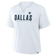 thumbnail image 2 of Women's Fanatics White Dallas Cowboys Redzone Slub Boxy T-Shirt, 2 of 3
