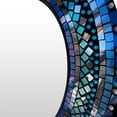 thumbnail image 6 of DecorShore Handcrafted Oval Mosaic Wall Mirror, Wood Framed Mirror Fitted with Glass Mosaic Pieces, 6 of 6