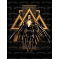 thumbnail image 2 of Black Adam Triangles Illustrated Poster Edible Cake Topper Image ABPID56409, 2 of 3