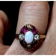 thumbnail image 2 of Silver Shop 2.2Ct White CZ 14K Yellow Gold Finish Engagement Ring For Women's, 2 of 4