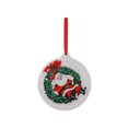 thumbnail image 1 of Mr. Christmas 4" Vintage Ceramic Santa Ornament, White, 1 of 3