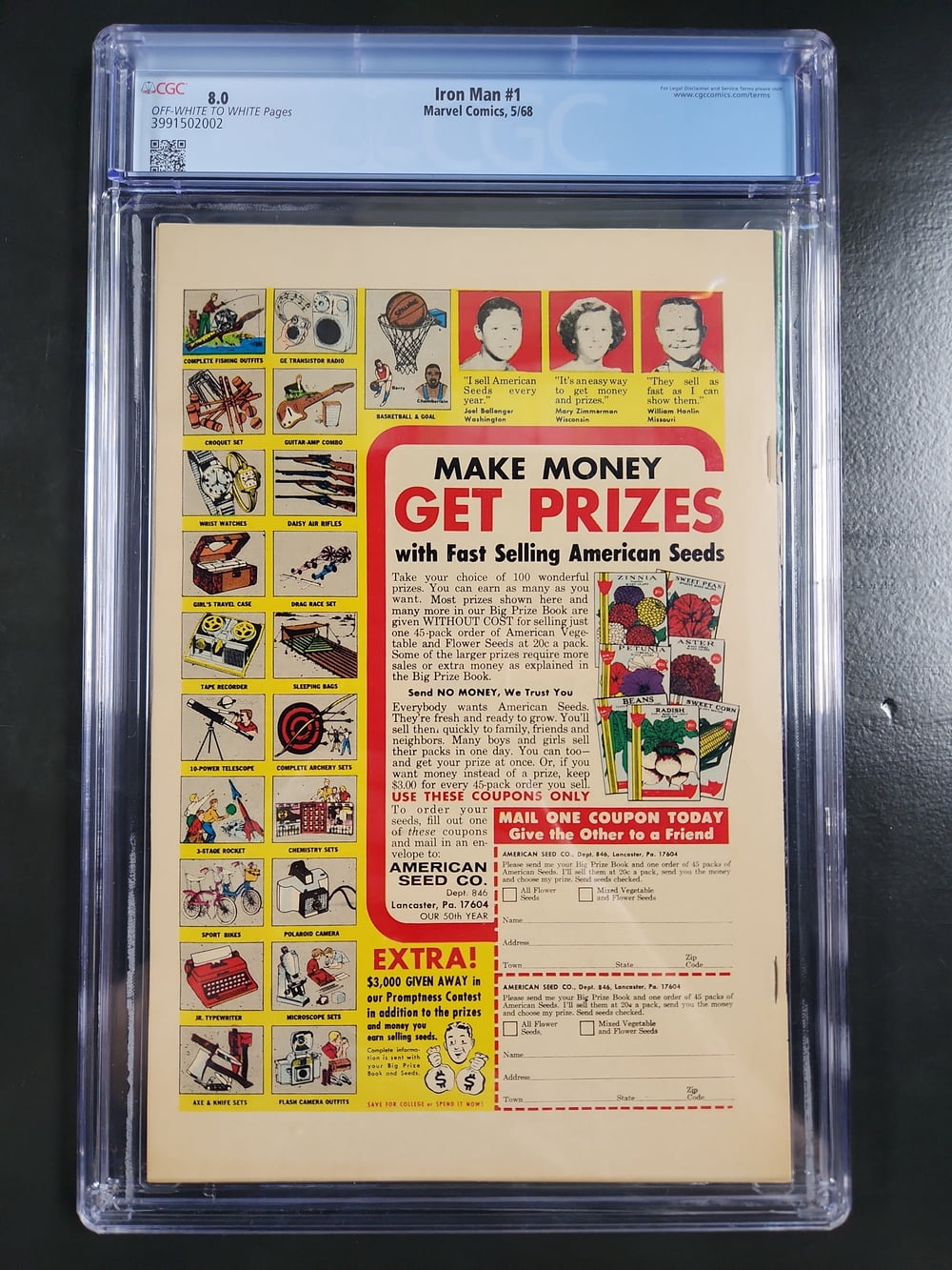 Iron Man #1 - CGC 8 Comic Book