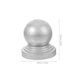 thumbnail image 2 of Hytrove 4Ud Tapas Decorativas Para Columnas De En Metal Con Forma De Bola Plata Para Exterior, 2 of 8