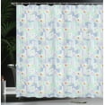 thumbnail image 4 of Ambesonne Abstract Shower Curtain, Floral Pattern Pastel Art, 69"Wx70"L, Pale Seafoam Multicolor, 4 of 5