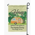 thumbnail image 1 of Printtoo Tan Home Is Where We Park It Retro Camp Trailer CampingFlagCustom Personalized Camping Flags For Campers Double Sided CampsiteFlag, 1 of 4