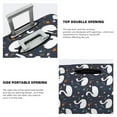 thumbnail image 3 of Kdxio Swan And Flowers1 Pattern Luggage Cover for Travel,Elastic and Durable,Fits 18-32 Inch,Anti-Scratch Suitcase Protector-No luggage included, 3 of 5
