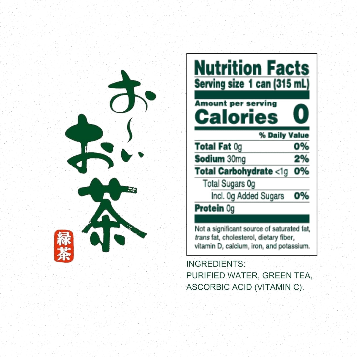 Ito En Oi Ocha Green Tea, Unsweetened, 10.6 Ounce (Pack of 12)