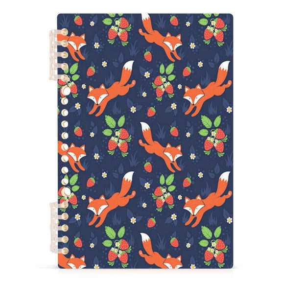 A5 Spiral Notebook 60 Sheets 80gsm Paper Ruled Journal Little Fox