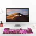 thumbnail image 3 of Large Mouse Pad, Pink Fractal Spiral Mandela Non-Slip Waterproof Rubber Keyboard Office Desk Pads Mousepad, 29.5 x 15.8 inches 3mm Thick, 3 of 7
