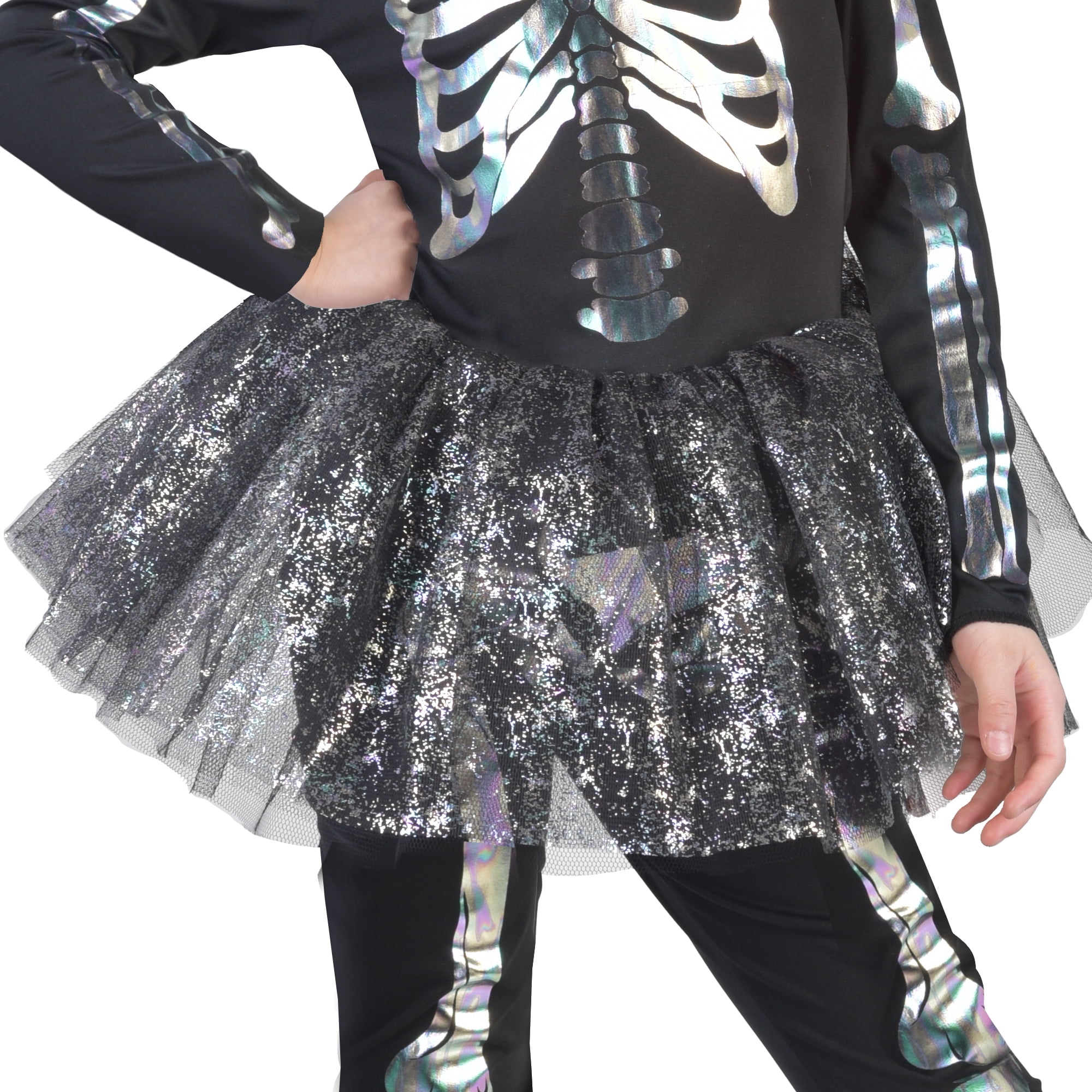 Skelerina Halloween Costume for Children, Girl's Size S (6/6x), by Way to Celebrate