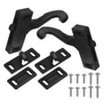 thumbnail image 2 of Miangastore 2pcs Camper Replacement Door Latch Black Rectangular For Motorhome Use, 2 of 8