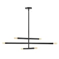 thumbnail image 2 of 83195BK Lark Millie - 6 Light Convertible Chandelier In Modern and Mid-Century Modern Style-8.5 Inches Tall and 35.75 Inches Wide-Black Finish, 2 of 17