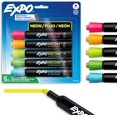thumbnail image 1 of shiyou-EXPO Marqueurs Effaçables à Sec Néon, Couleurs Assorties, Pointe, 5 Unités, 1 of 4