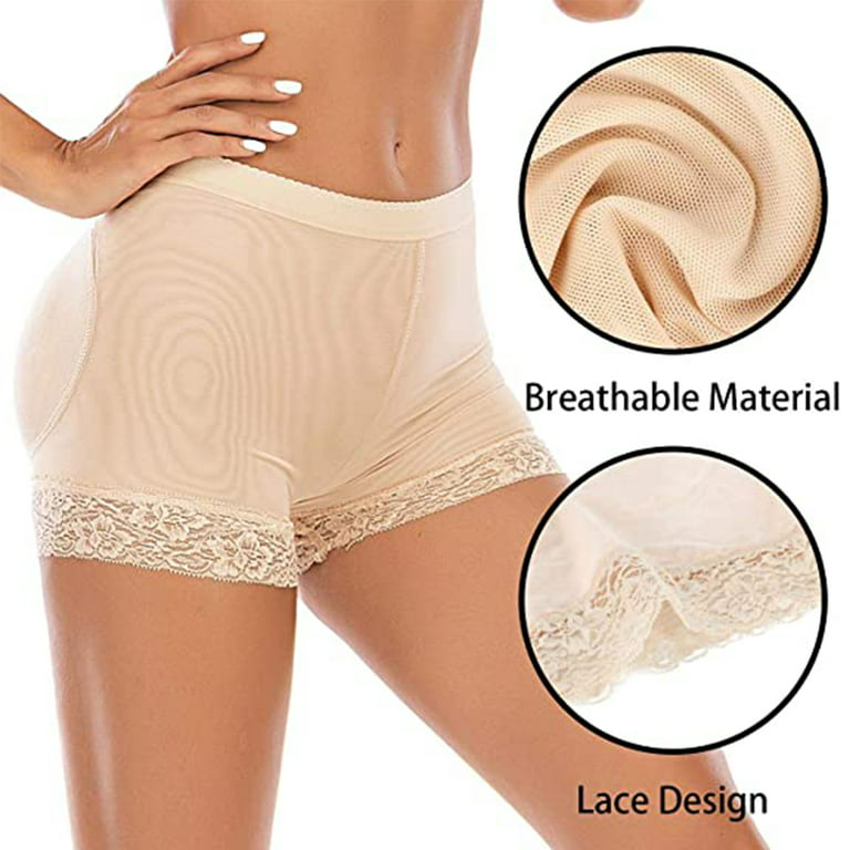 Lilvigor Women Butt Lifter Shapewear Padded Hip Enhancer Control Panty Body  Shaper Seamless Lace Booty Shaper Shorts 
