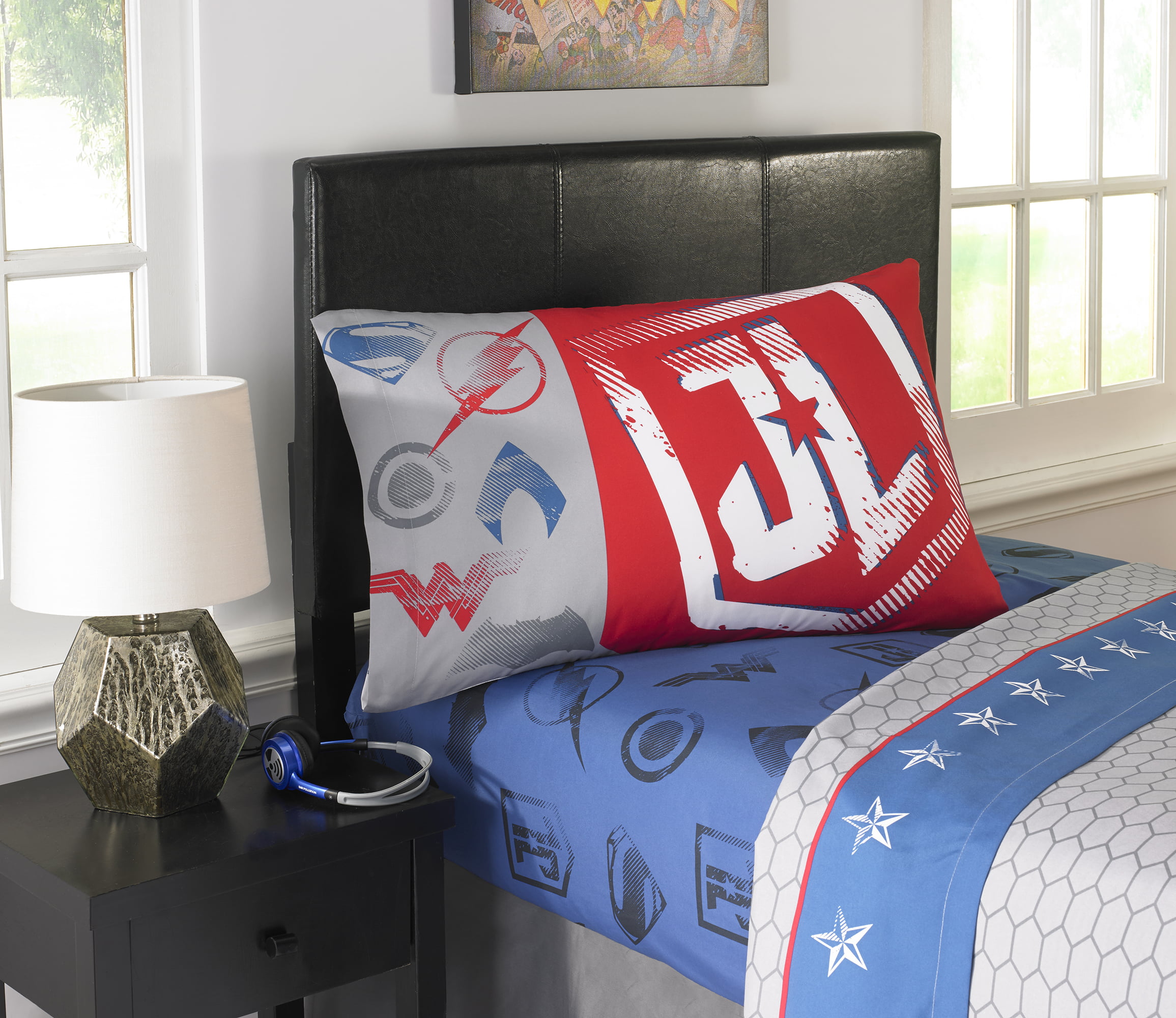 Details about   New Justice League Full Size Bed Sheet Set 4 Piece Superhero Bedding MIcroFiber 