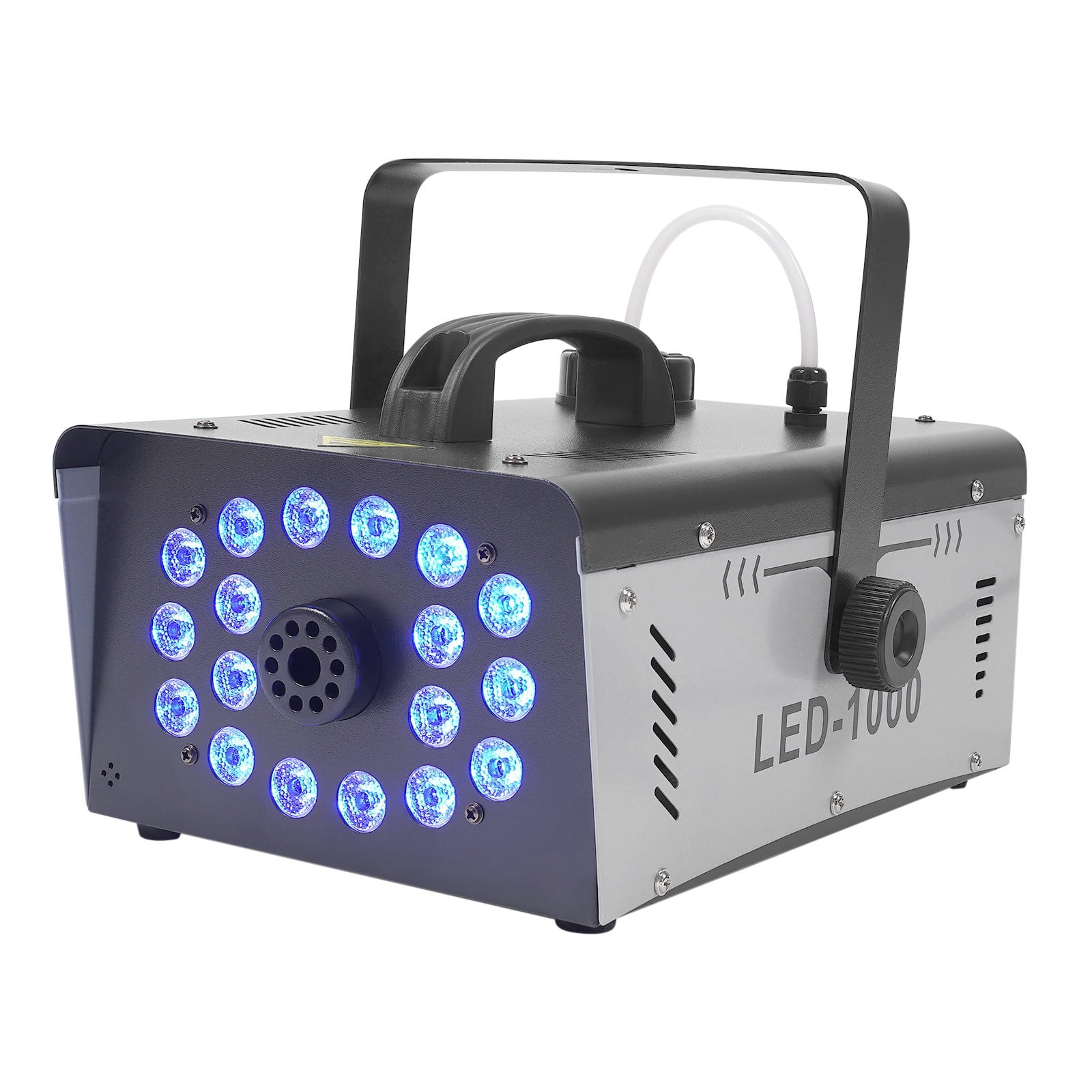 Fog Machine 1000W with 18 RGB LED Lights, Smoke Machine with Dual Remote Control (Fog + Light), 13 Colors 4 Modes, 1L Tank Fast Heat-Up, Overheat Protection for Halloween Parties, Weddings, DJ Stages