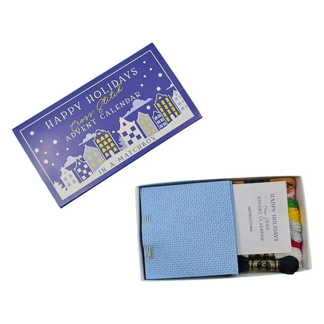relayinert Stitch Kit For DIY Lovers Own Christmas Decorations Christmas Cross Stitch Cross Stitch Pattern blue