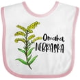 thumbnail image 3 of Inktastic Omaha, Nebraska Goldenrod Flower Boys or Girls Baby Bib, 3 of 4
