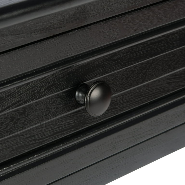 SAFAVIEH Tate Amish Black Wood Console Table with Drawer (36 in. W