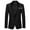 Black, variant on Lkhaha 2025 Boys Jackets Gentleman Blazer Patchwork Lapel One Button Formal Party Business Suit Jackets Size 5-6 Years