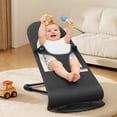 thumbnail image 6 of kmaier Baby Swing for Infants, Baby Delight Bouncer Seat Fixed with Swing Toys for 0-18 Months,Dark Gray, 6 of 11