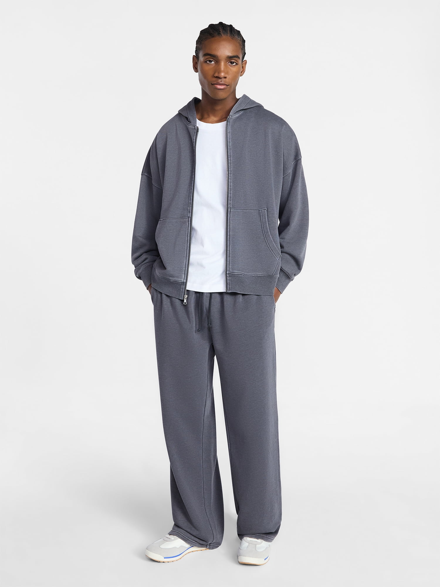 No Boundaries Soft Fleece Vintage Straight Sweatpants, Men's XS-5XL