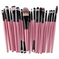 thumbnail image 1 of 20-Piece Professional Makeup Brush Set with Soft Fiber Bristles - ABS Handle, Non-Slip Grip, Portable Size for Daily & Travel Use - Complete Cosmetic Tool Kit for Loose/Packed Powder Application,, 1 of 7