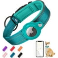 thumbnail image 1 of HSHDLDF AirTag Dog Collar, [Blue Size M] Reflective Apple Airtag Dog Collar, Thick Air Tag Dog Collar, Integrated AirTag Dog Collar Holder for Small Medium Large Dogs, 1 of 7