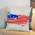 thumbnail image 3 of 4Th of July Djunllk Decorative Pillow Covers - Independence Day Patriotic Stars Stripes Flag Print Throw Pillow Covers, Home Decor Pillow Cases for Memorial Day Veteran's Day, 3 of 6