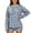 short sets 82#Blue, variant on WAYUTE Shorts Sets Women 2 Piece Outfits Casual Loose Fit Striped Long Sleeve Pullover and Shorts Comfortable Summer Relaxed Outdoor Wear