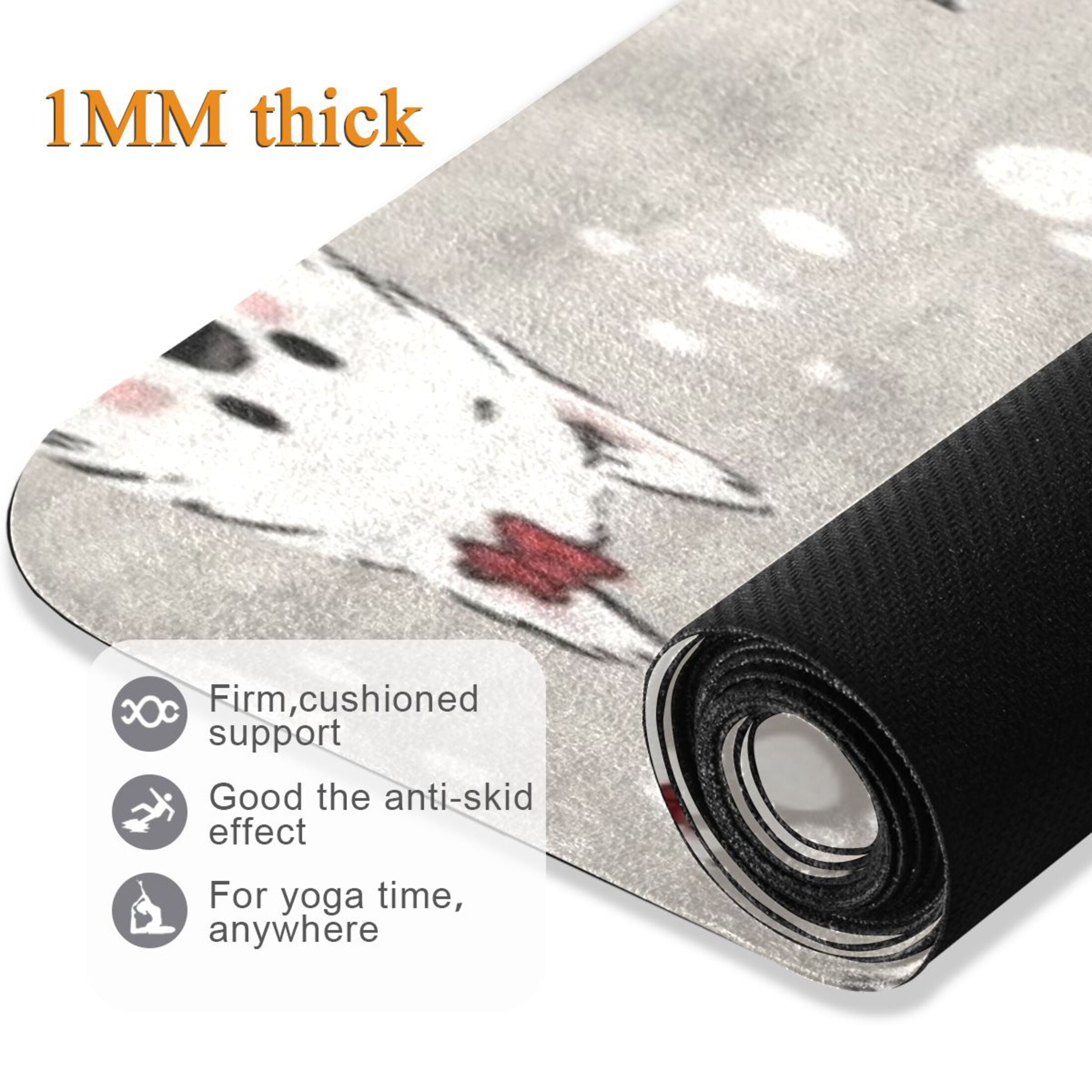 BZSMCE Yoga Mat Women Fitness Mat Center Westie and Pup Crew Pattern