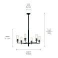 thumbnail image 5 of Kichler Lighting - Velestino - 6 Light Chandelier-21.25 Inches Tall and 30.25, 5 of 6