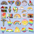 thumbnail image 2 of Lindo Color Arco Iris Esmalte Pin Creativo LGBT Metal Broche Insignias Solapa Orgullo Joyería Regalos Accesorios, 2 of 4