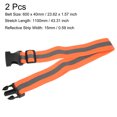 thumbnail image 2 of Uxcell Reflective Belt Bands 24x1.6 Inch Strip High Visibility Reflective Running Gear for Cycling Walking Orange 2 Pack, 2 of 5