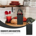 thumbnail image 2 of 2Pcs Divided Wine Bottle Carrying Beer Bag Portable Wine Bag Decorative Bag, 2 of 5